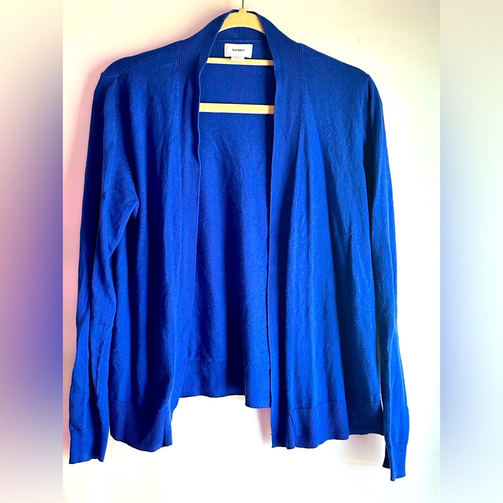 Blue Cardigan Jacket Blue Size Medium Old Navy